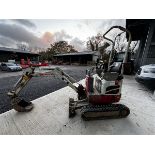 Takeuchi TB210R mini excavator, serial no 211000573 year t.b.c., hours 7248 (please note: viewing