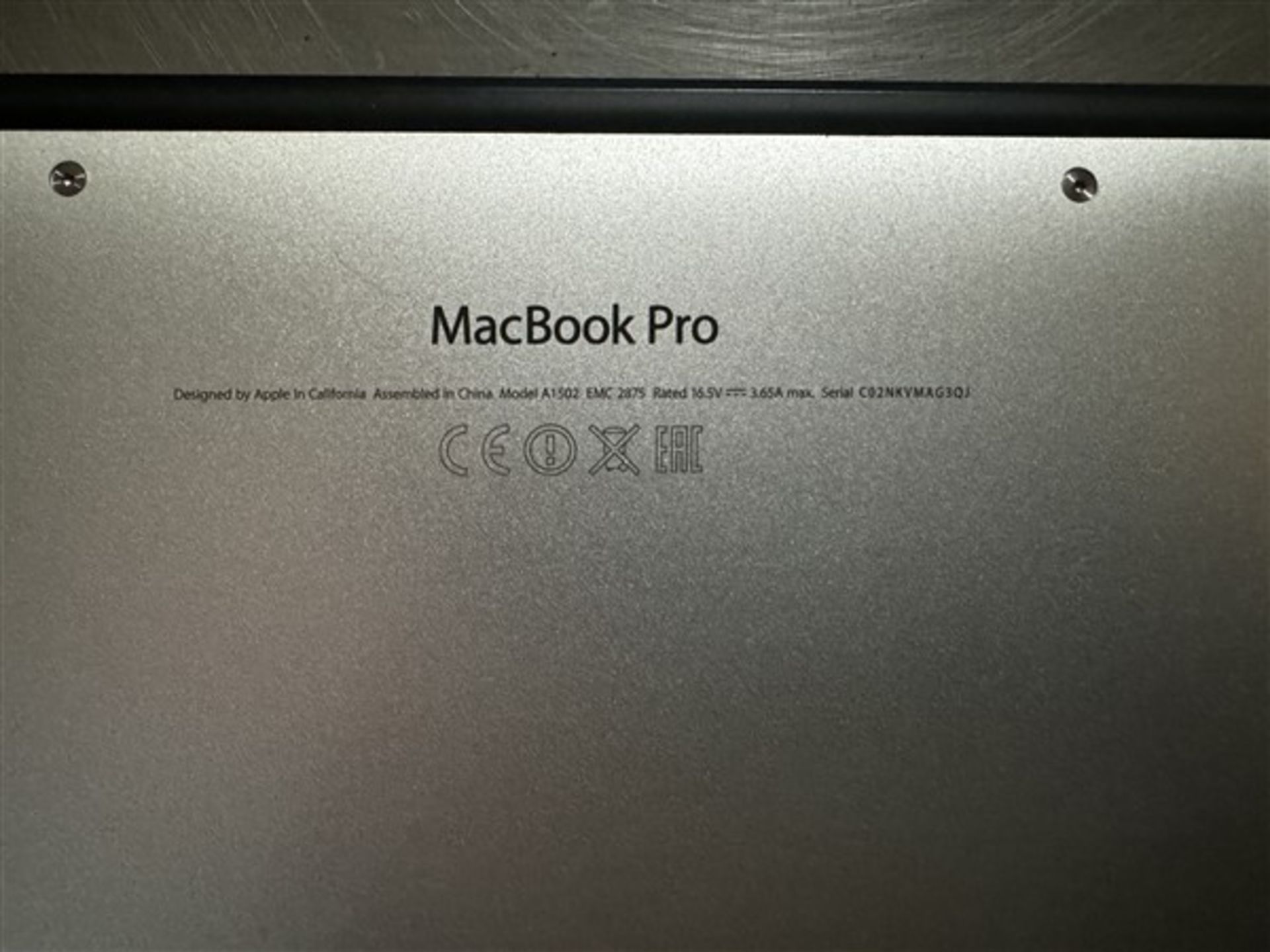 Mac Book Pro SN: C02NKVMAG3QJ With charger & carry case - Image 3 of 4