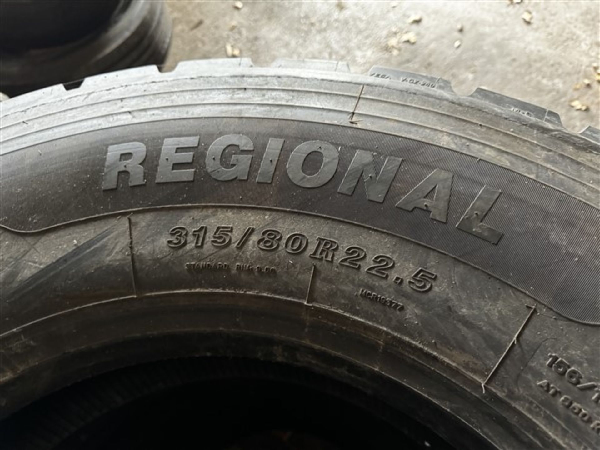 x4 Sailun Regional SDR1 Tyres Size: 315/80 R 22.5 *N.B. This lot has no record of Thorough - Image 3 of 3