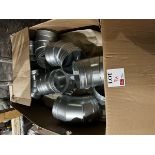 Three boxes of assorted sized ducting bends