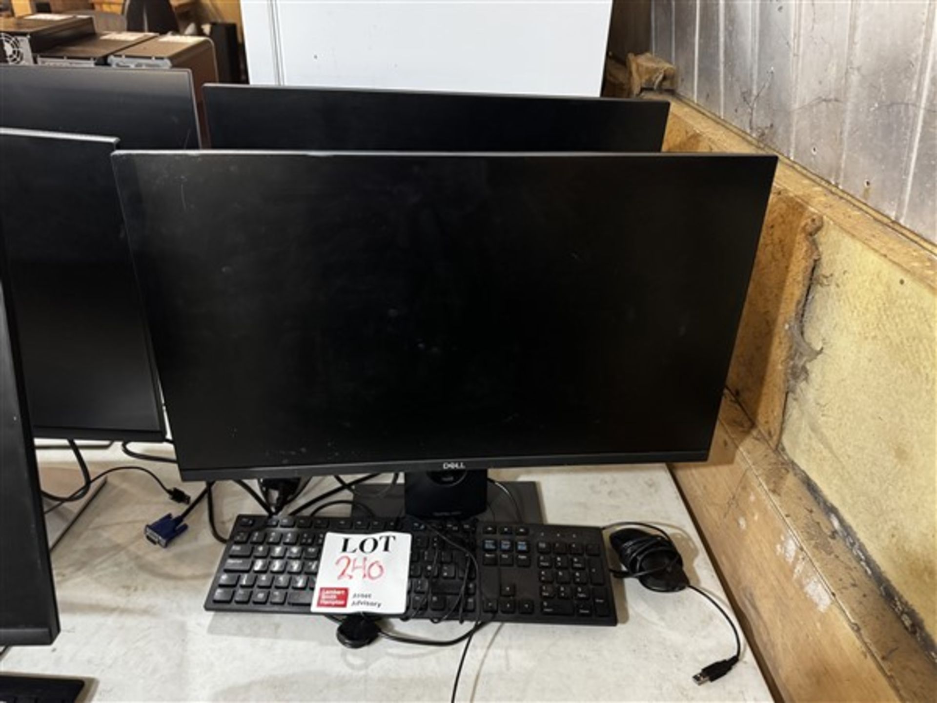 x2 Dell monitors with keyboard & mouse
