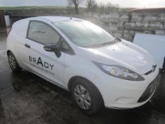 Ford Fiesta 1.4 TDCi 70 van, reg no. YR61 UMW, recorded mileage 117,000 (approx)