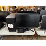 x4 LG monitors with keyboard and mouse. With ChillMaster PC