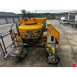 Commodore 300/210L diesel site mixer (please note: rusted frame & buckled wheel, working condition