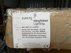 Two Kingfisher lighting, Zactis LED floodlights, 16.286 lum.lumens, 142.5W, 400k, asymmetrical 70°