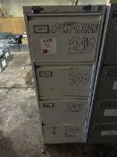 Filing cabinet to contain 250, 300, 315, 350 and 400mm split rings