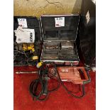 Hilti DD100 drill, 110v with tool box & contents