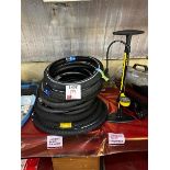 Assorted cycle bike tyres and pump