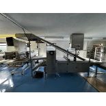 Burgess Food Machinery pizza dough roller & cutting conveyor, serial no. E3648, with various sized