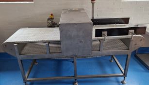 Stainless steel metal detector conveyor (out of commission/not working)