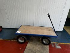 4-wheeled flat bed trolley