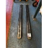 Two Linde Lansing E16 fork extenders *N.B. This lot has no record of Thorough Examination. The