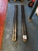 Two Linde Lansing E16 fork extenders *N.B. This lot has no record of Thorough Examination. The