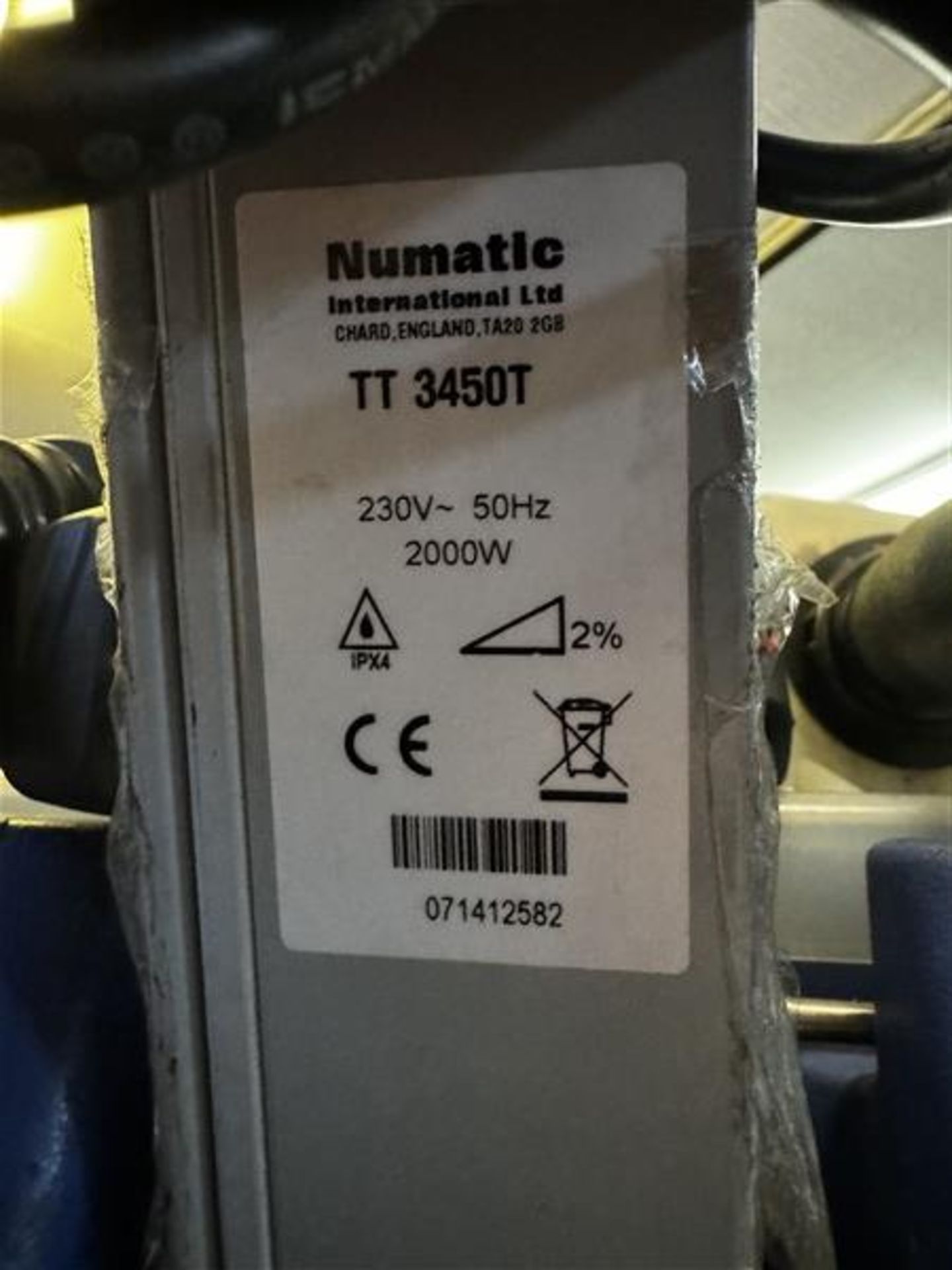 Numatic floor cleaner, model TT3450T - Image 4 of 6
