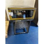 Unox stainless steel pizzaa oven, model XF180GB, year 2011, 240v, with stand & trays