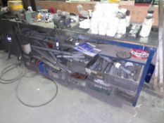 Workbench, with Record 3VS vice, and unbadged vice (Approx. 2200 x 600)