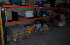 3 x Bays of pallet racking (Contents not included), to comprise 4 x end frames (Approx. 1800 x 850),