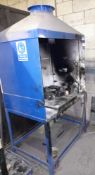Welding booth (Approx. 1100 x 800 x 2200), with oxyacetylene welding torches