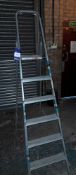 Aluminium 7 tread step ladder