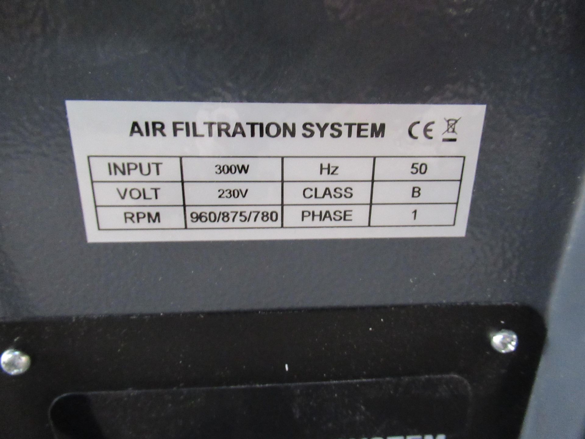 iTech air filtration system, 230V, Class 8 - Image 3 of 3