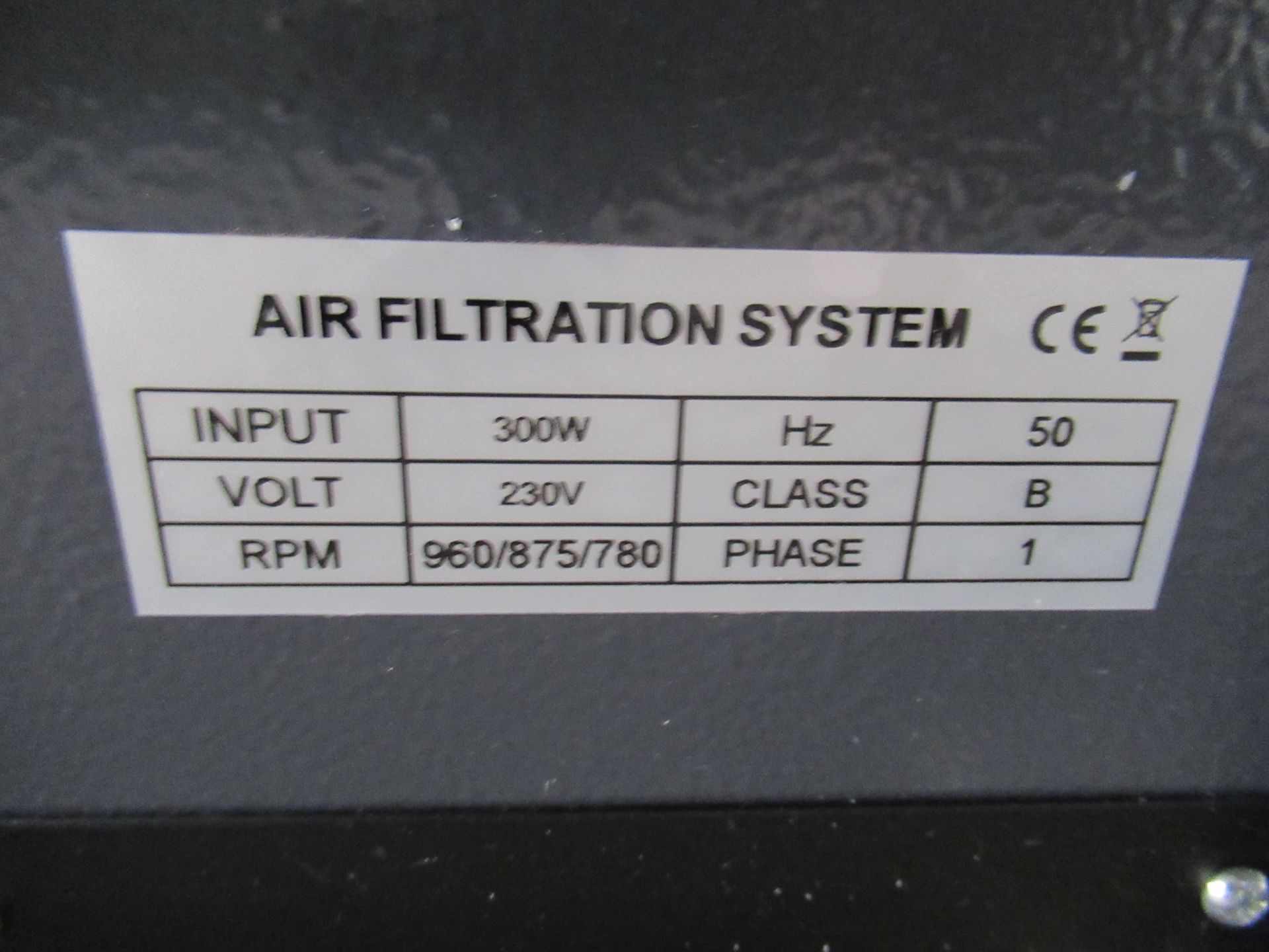 iTech air filtration system, 230V, Class 8 - Image 3 of 3