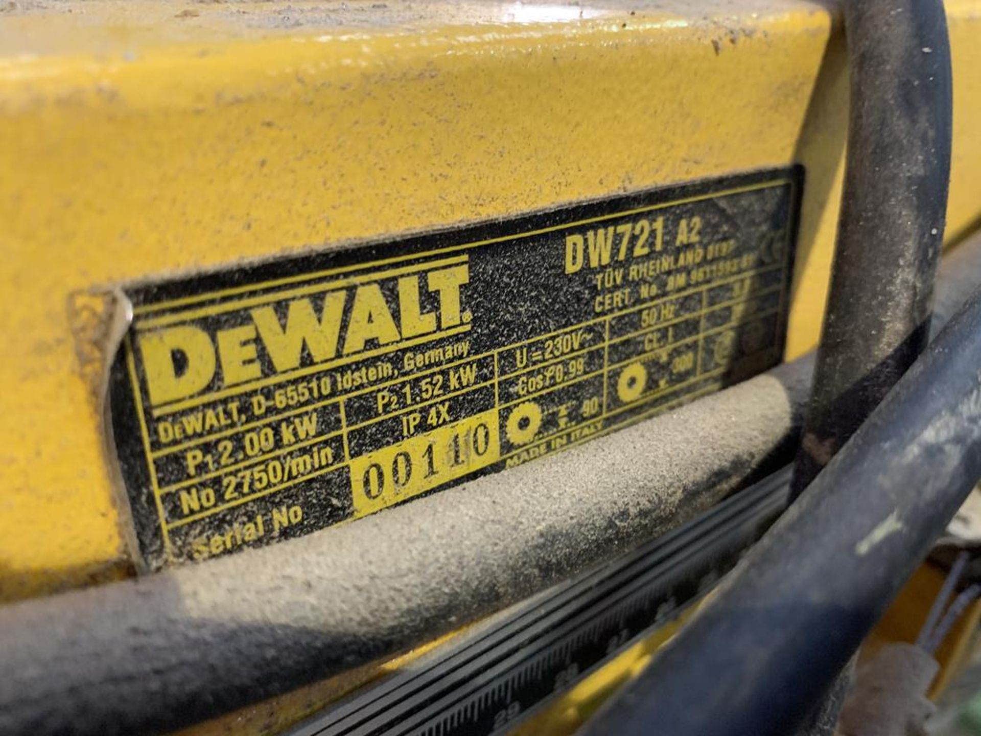 DeWalt DW721 Sliding Radial Arm Saw. 240V - Image 6 of 6