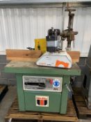Wadkin BEL Spindle Moulder with a Steff 2034 Powered Roller Feed. 3phase