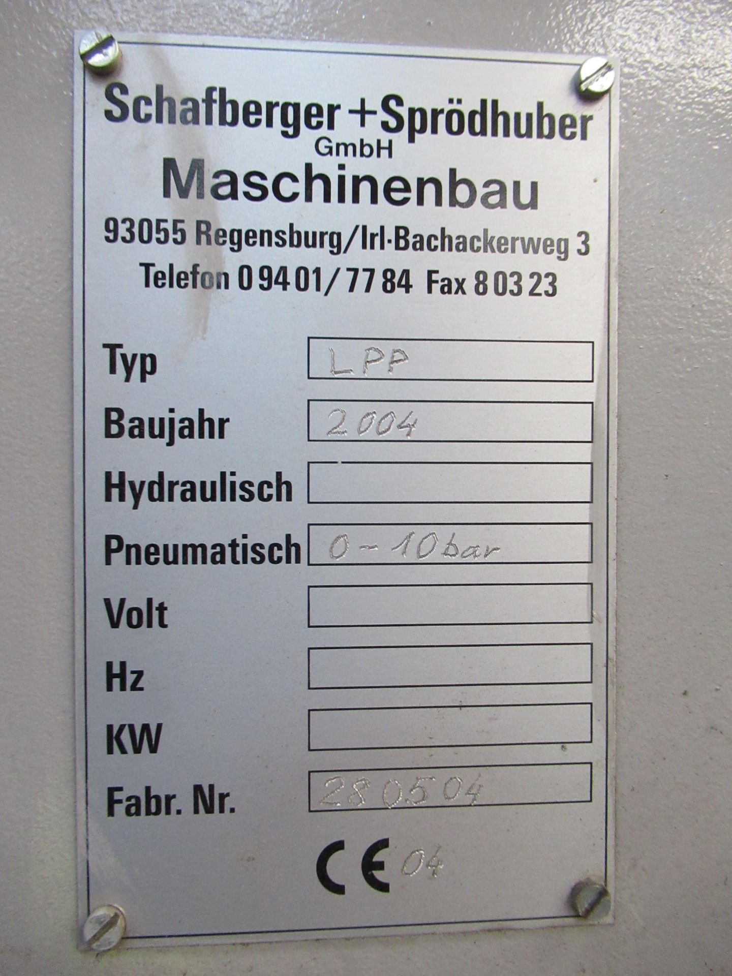 Schafberger + Sprodhuber Vertical gluing press - Image 3 of 6