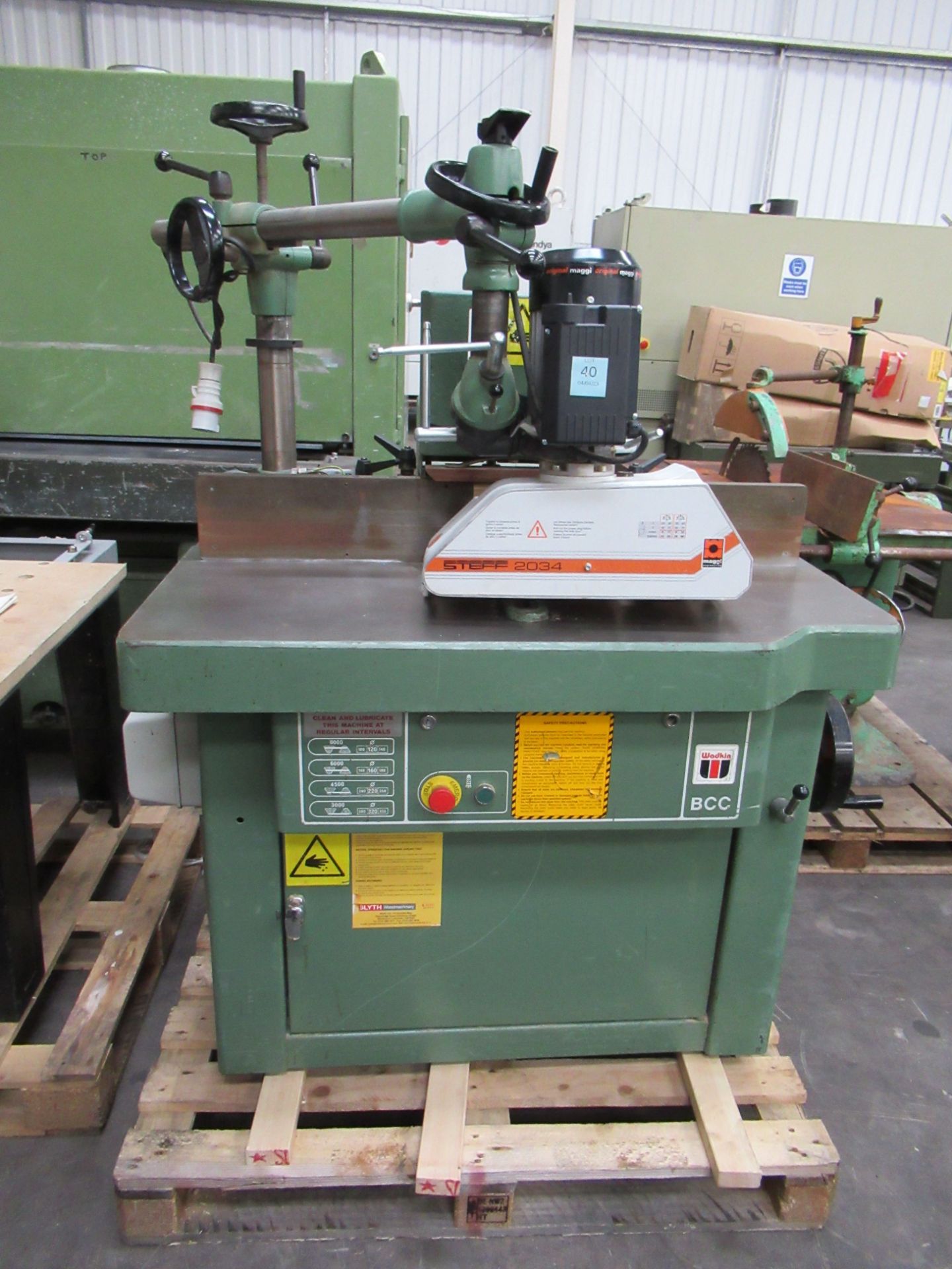 Wadkin BCC Spindle Moulder with Maggi Steff 2034 Powered Roller Feed - 3ph
