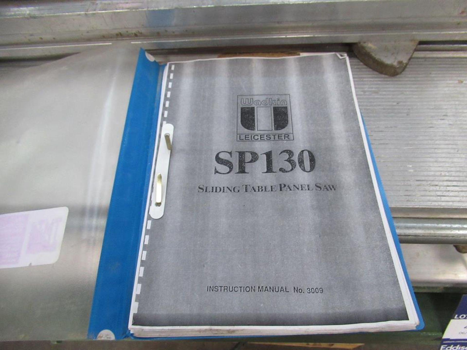 Wadkin SP130 Sliding Panel Saw with Scorer and DC Brake. 3ph. - Image 5 of 9