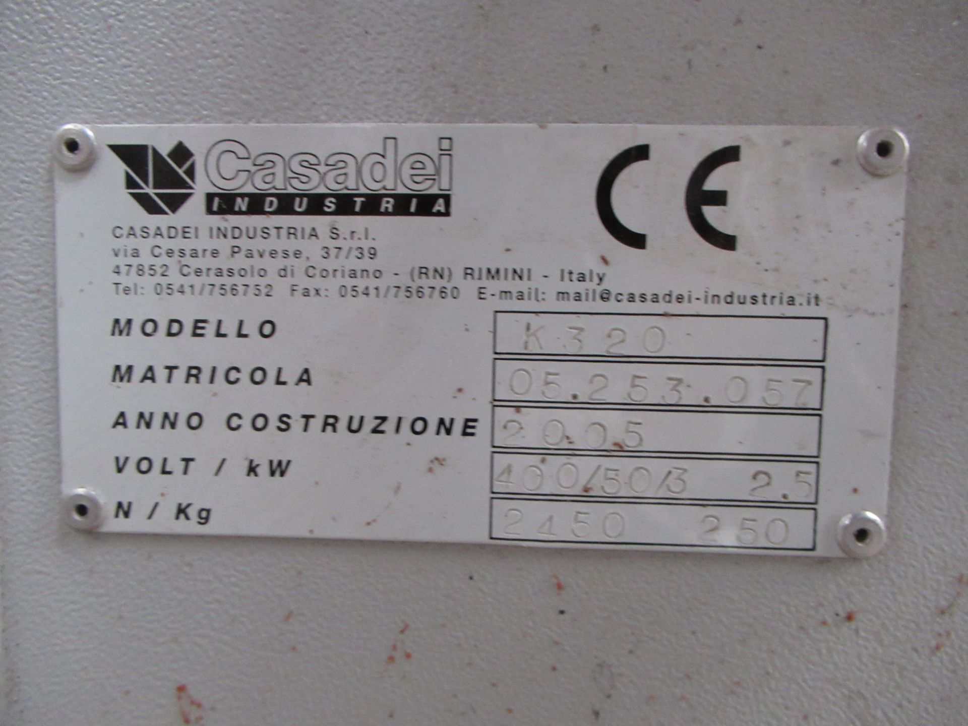 Casadei K320 Glued Edgebander, 400V - Image 3 of 3