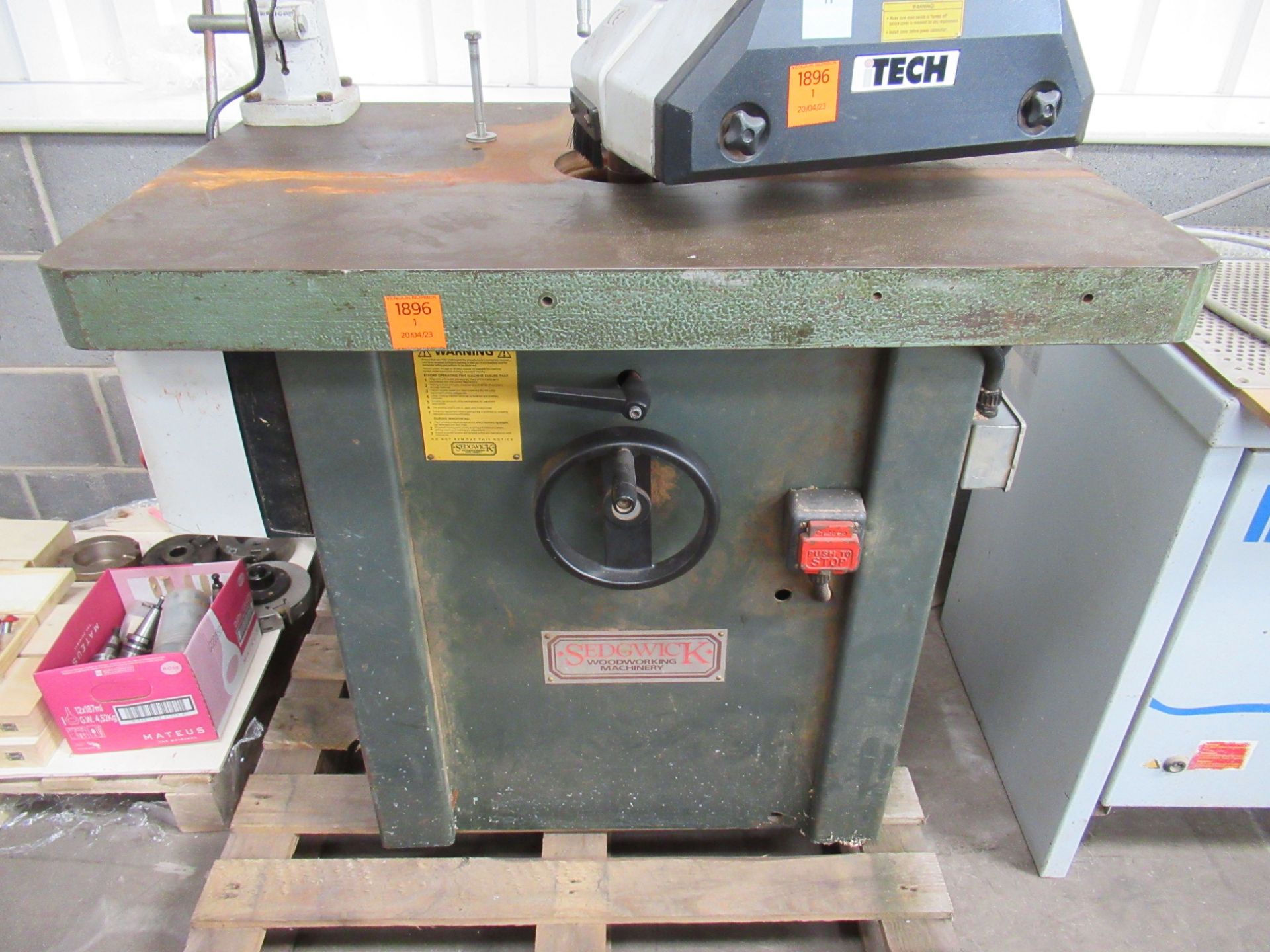 Sedgwick Spindle Moulder (3ph) with iTech Roller Powerfeed. - Image 2 of 6