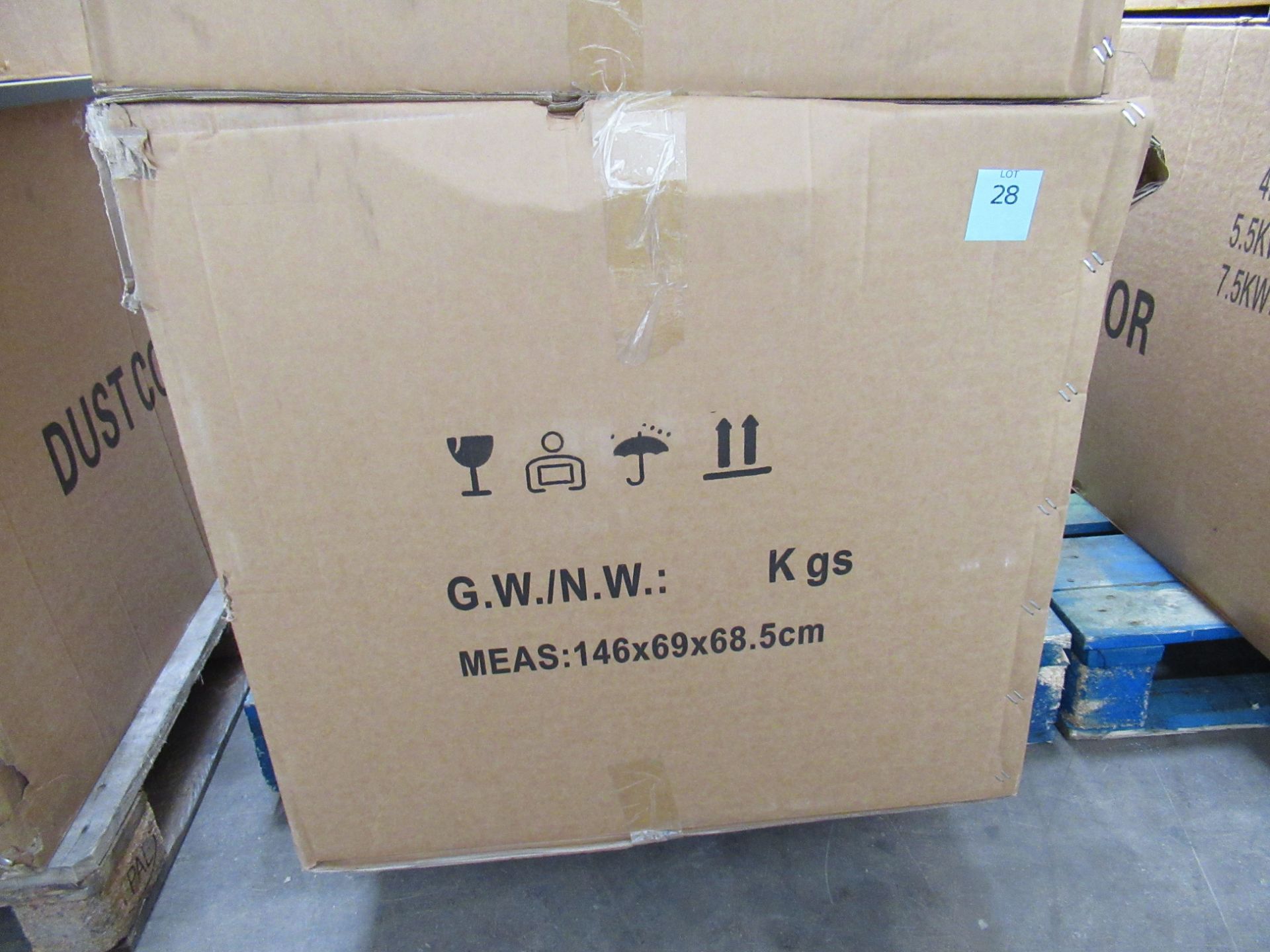 4kW Double Bag Dust Collector (boxed, unused).