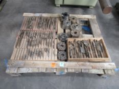 Pallet of Assorted Woodworking Tool Blades for Moulding Heads.