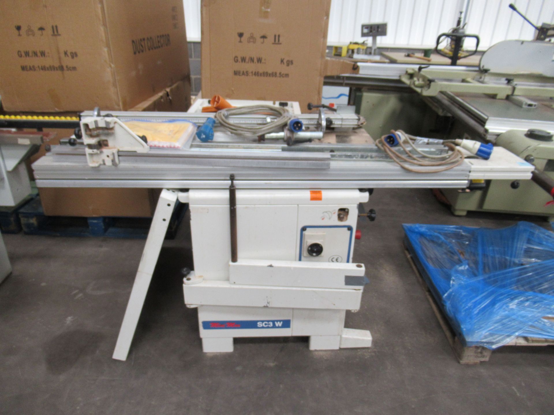 SCM MiniMax SC3W Table Saw with Attachments. 240V. Single phase.
