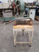A Small Table Mounted Guillotine/Sheer - blade width approx. 370mm