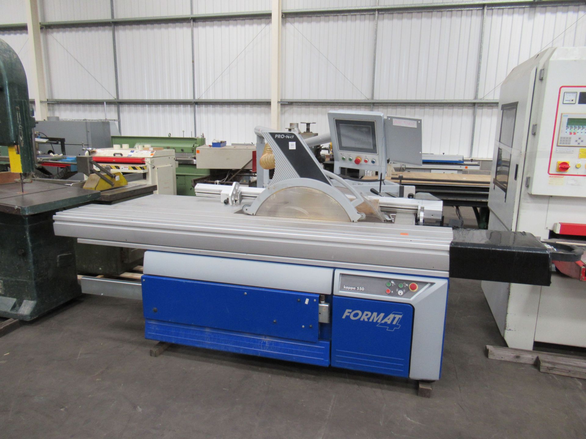Format4 Kappa 550 Sliding Panel Saw and Attachments