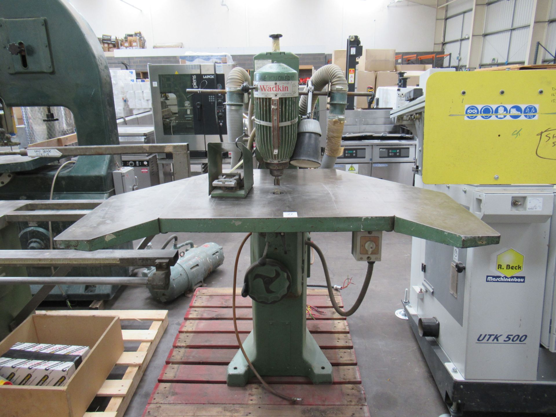 Wadkin Pedal Operated Overhead Router - 3ph.