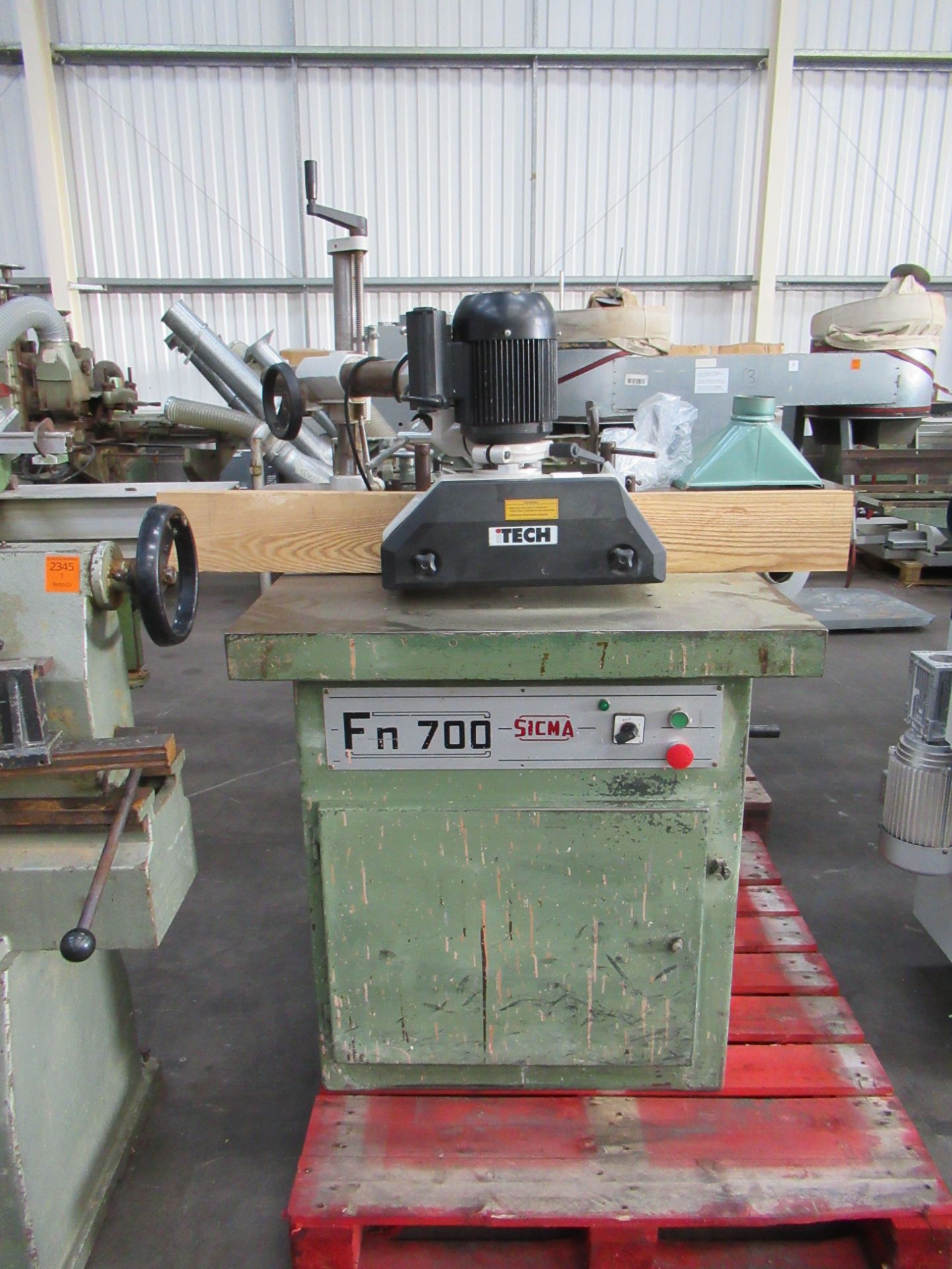 Sicma FN700 Spindle Moulder - 3ph - with iTech Powered Roller Feed