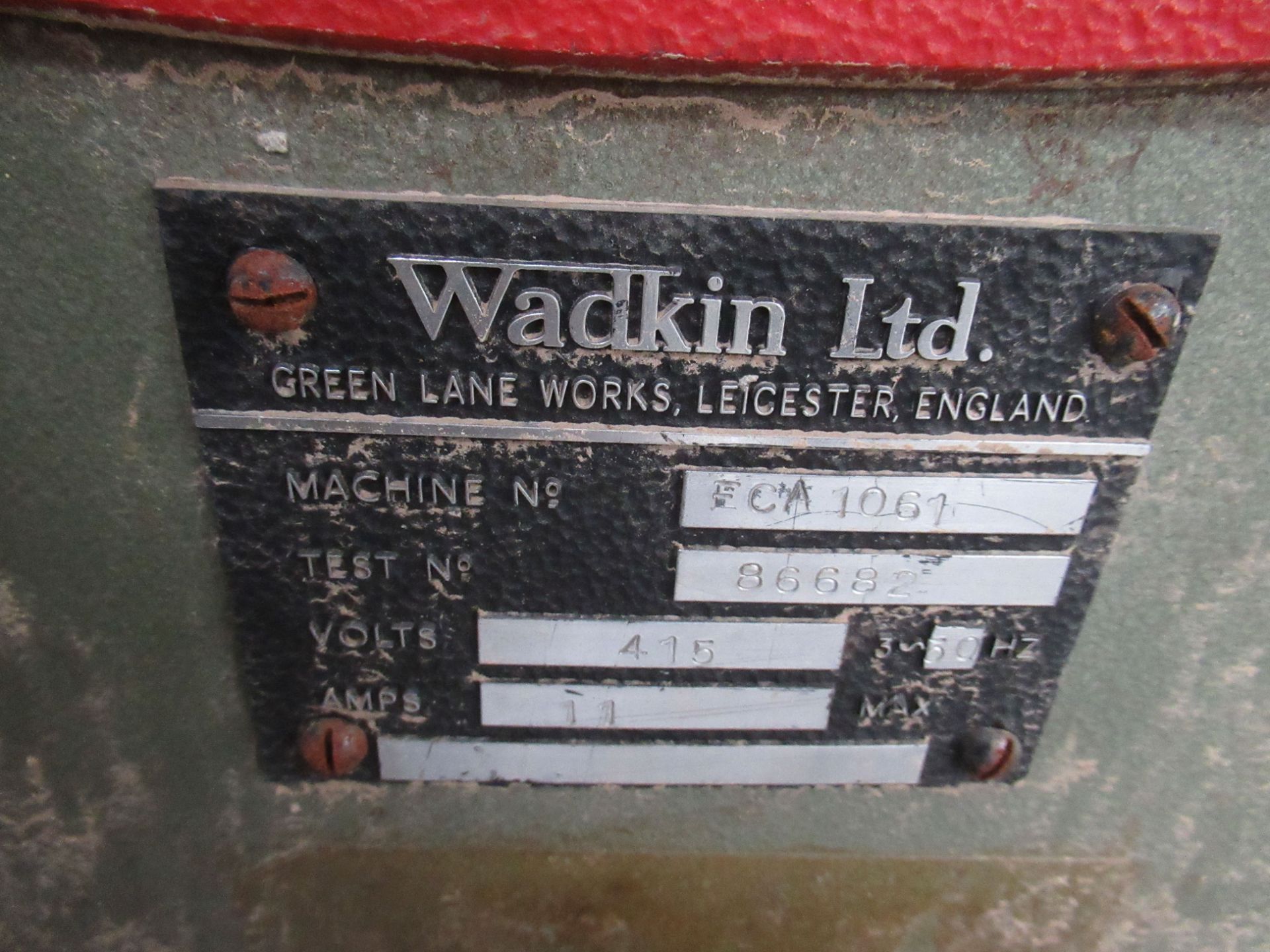 Wadkin FCA 1061 Tenoner - 3ph - together with Qty of Ducting (stillage not included) - Image 4 of 9