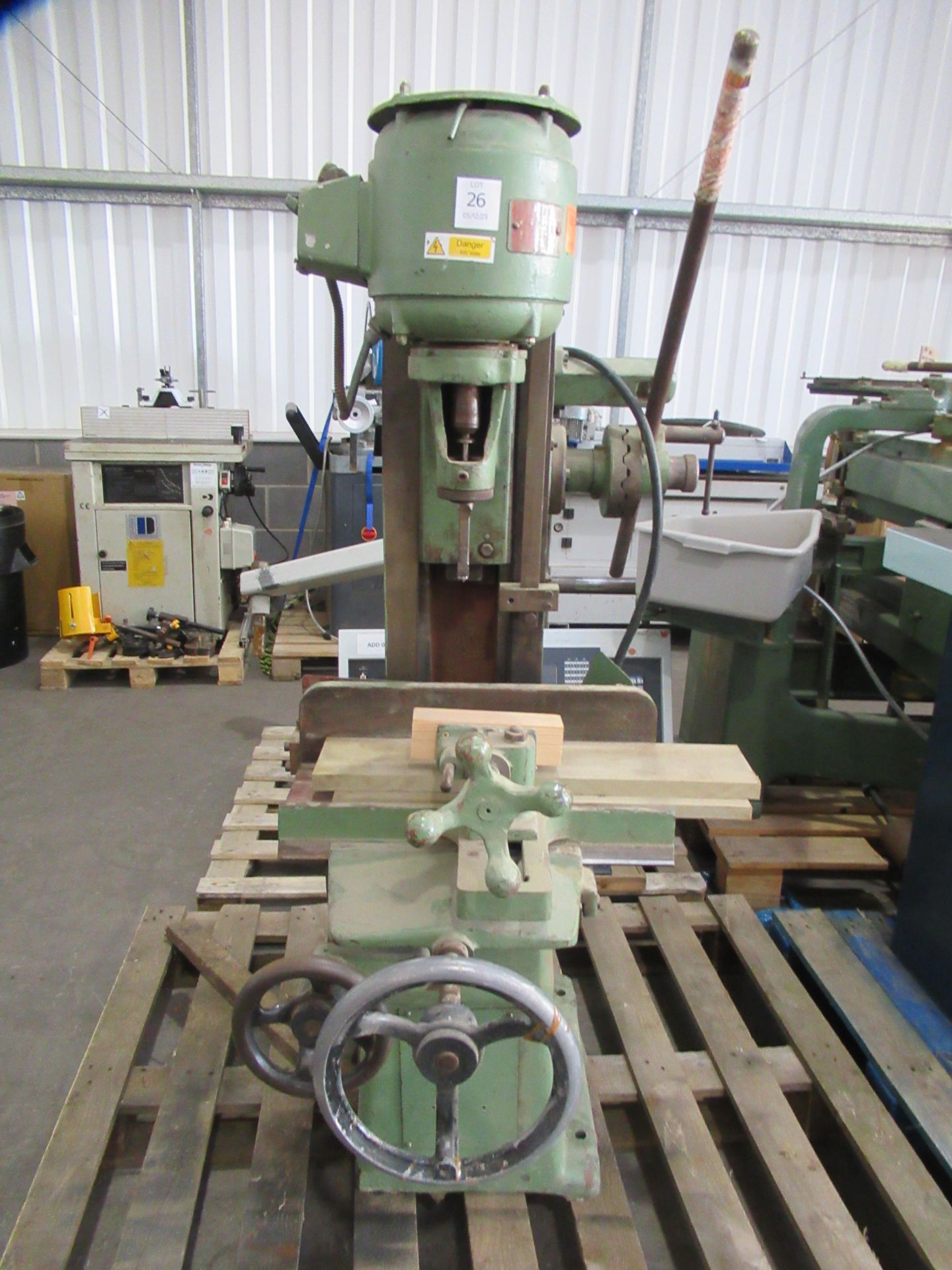 Cooksley Chisel Morticer - 3ph - damaged base.