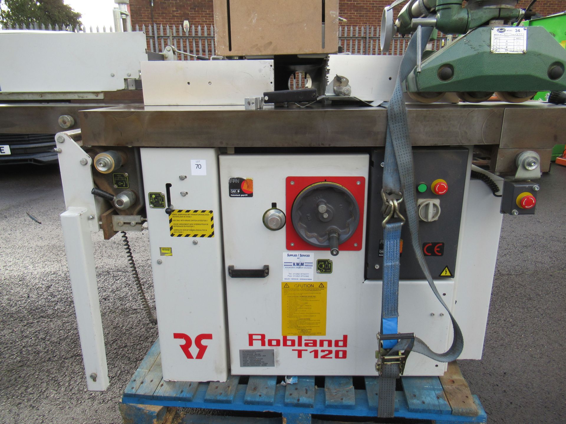 Robland T120P Spindle Moulder - 3ph - with a Smith 34 Roller Powered Feed - 3ph - Image 2 of 12