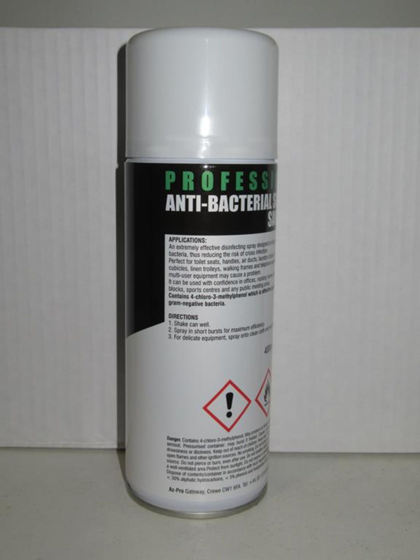 Approx 216x (18x boxes- 12 x 500ml per box) AzPro Professional anti-bacterial surface sanitiser - Image 3 of 4