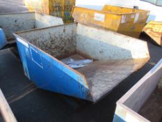 1250KG Tipping Skip with Forklift Sleeves. Please note there is a £10 + VAT Lift Out Fee on this lot