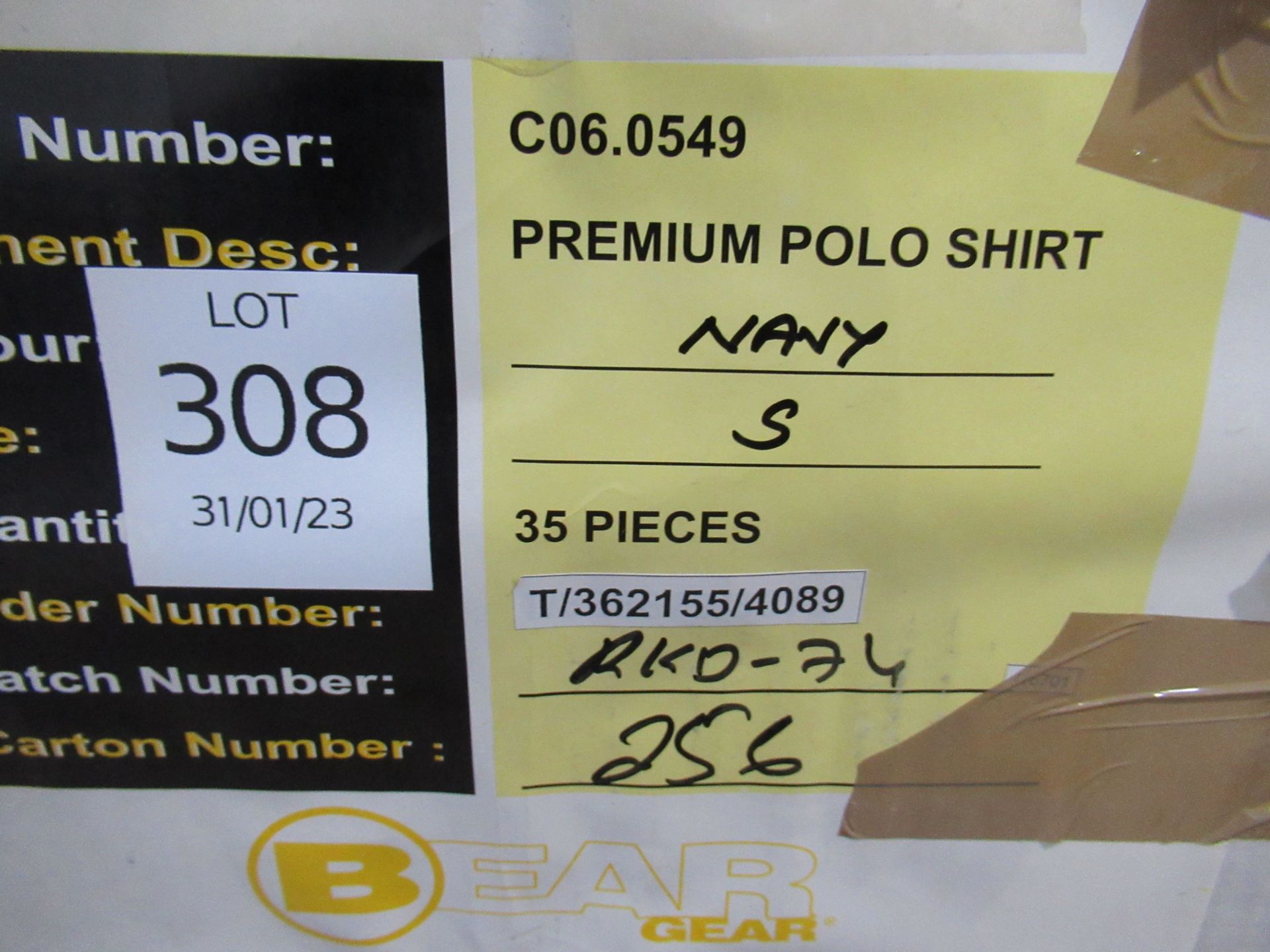 35x WorkBear S Navy premium polo shirts - Image 2 of 2