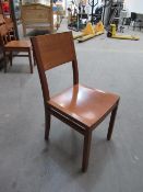 28x wooden style bistro chairs