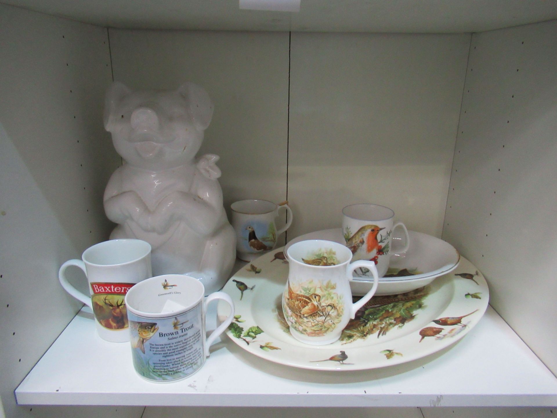 3x shelves of various animal themed pottery and glassware - Image 4 of 4