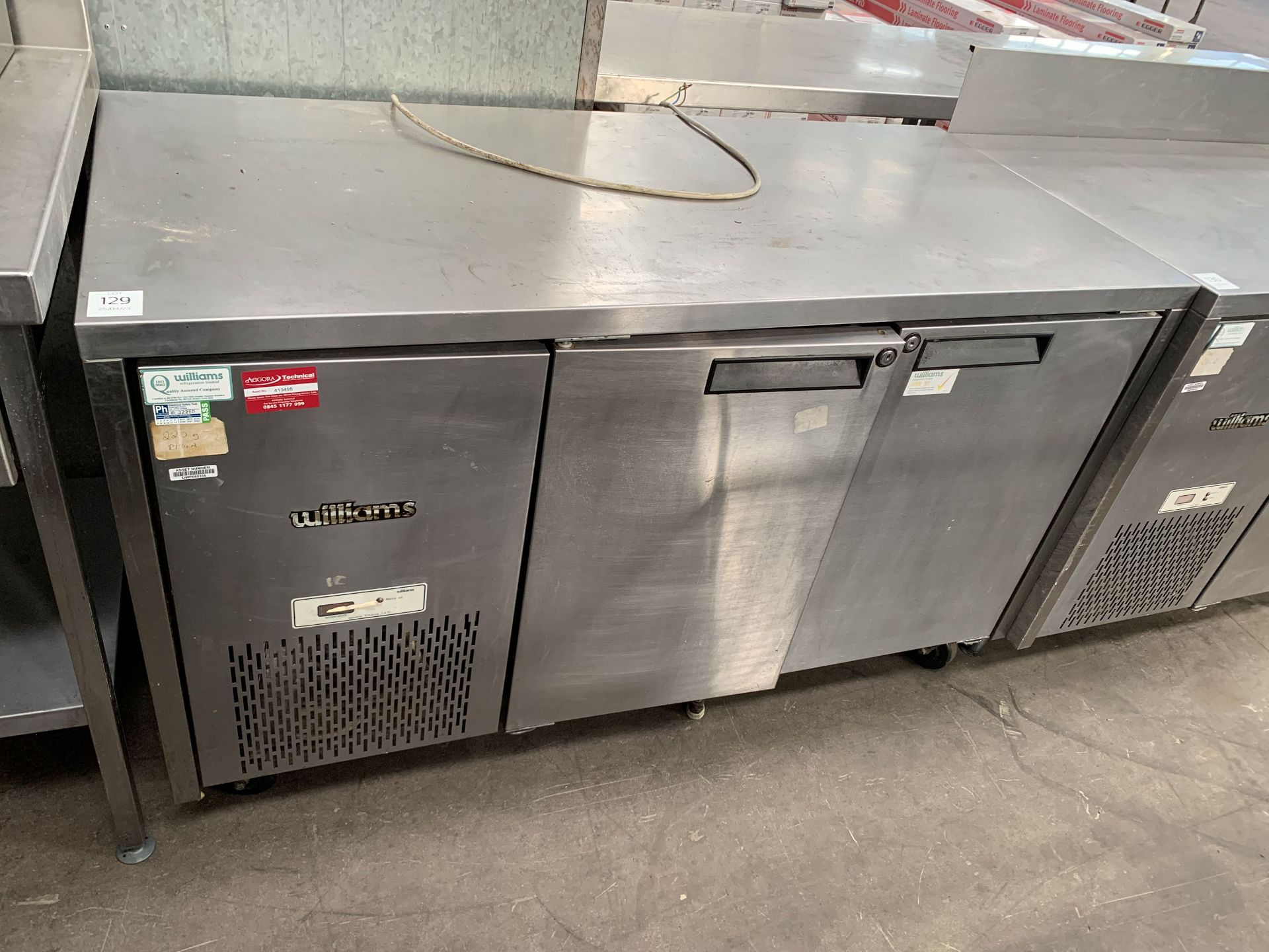 Williams 2-Door Stainless Steel Commercial Refrigerated Prep Cabinet