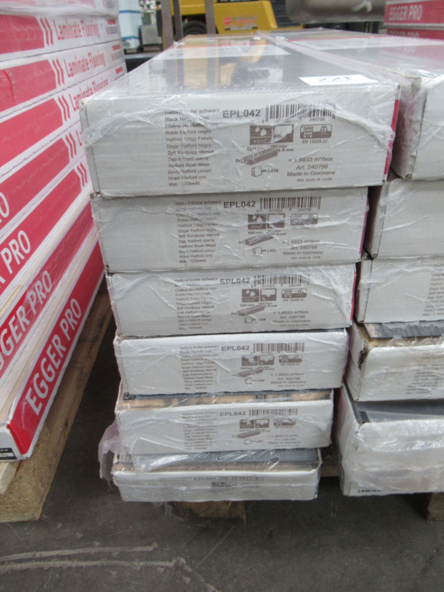 6x Packs of Egger Pro Laminate Flooring in Black Halford Oak - 2.0m2 per pack.