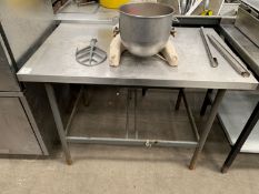 Stainless Steel Topped Prep Table